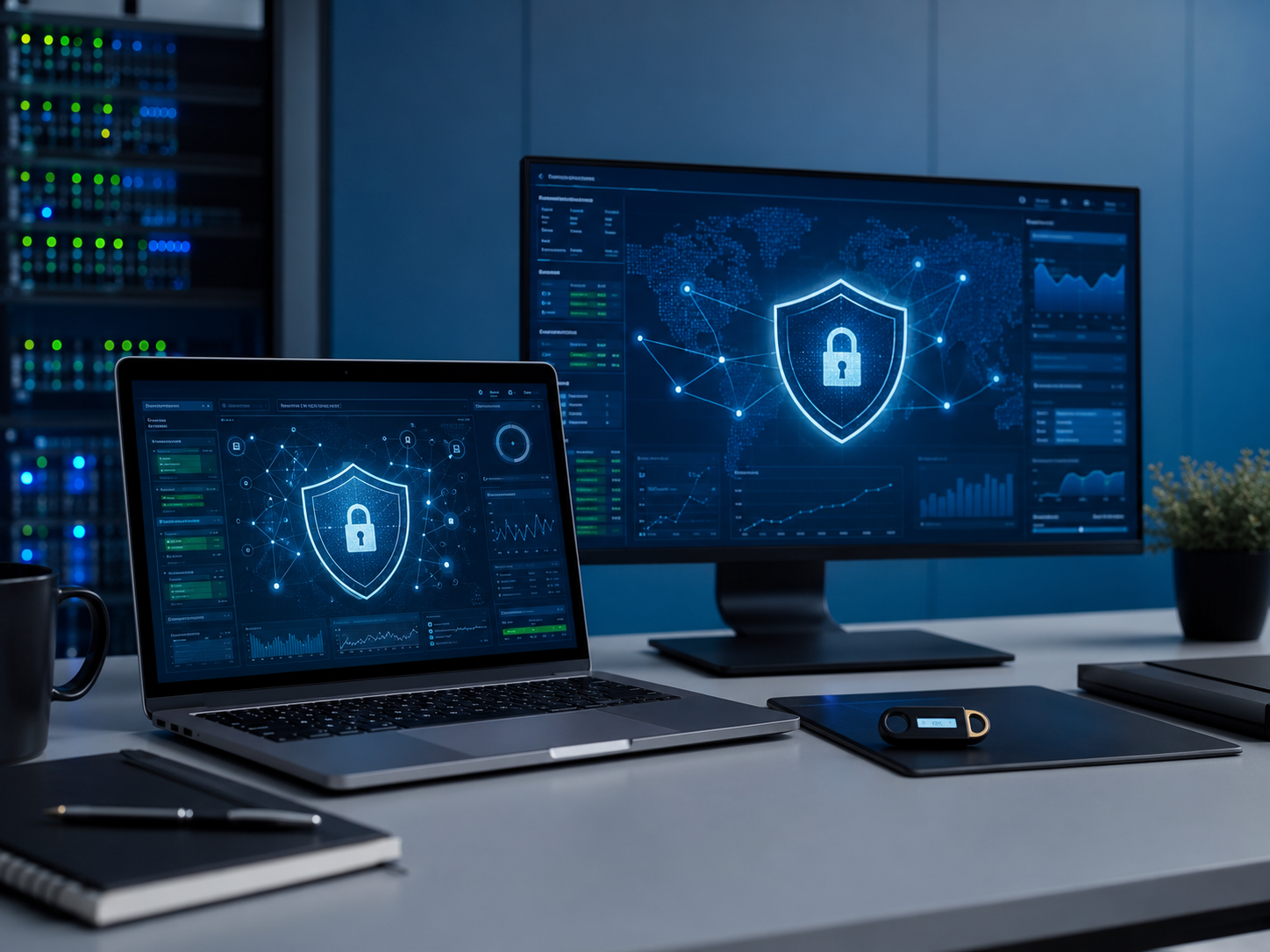Comunica ciberseguridad, protección de información y redes.